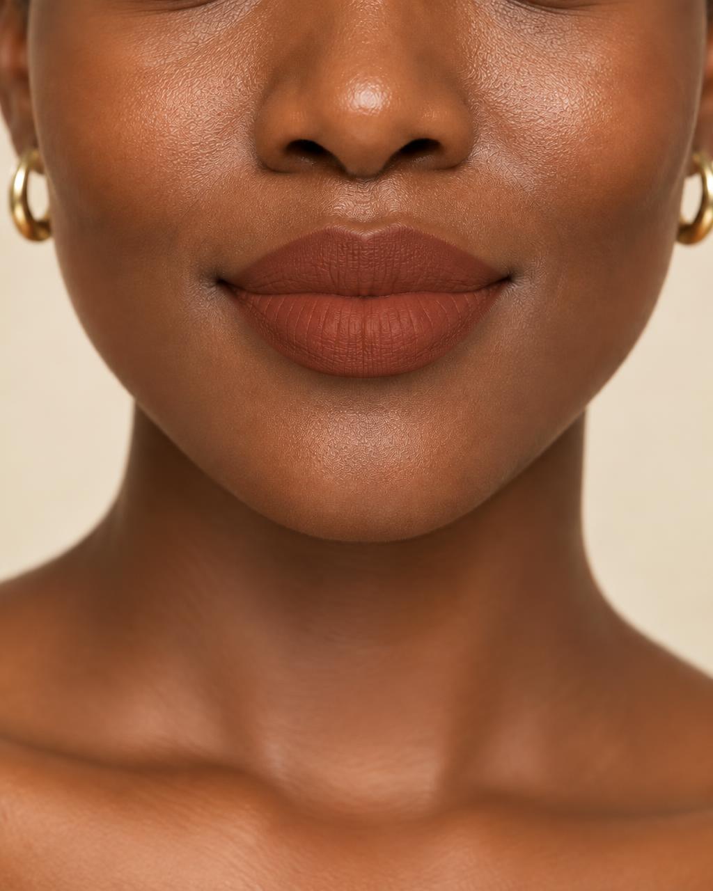 Terra worn on the lips